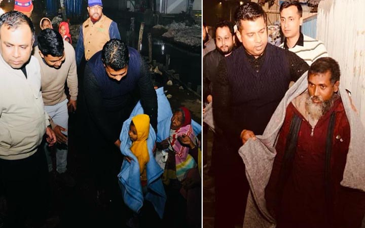 গভীর রাতে শীতার্তদের খোঁজ নিলেন চট্টগ্রামের ডিসি